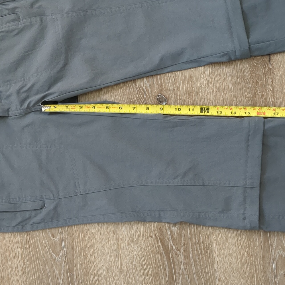 REI Women's Gray Pants Convertible Hiking Pants Water Resistant Finish 8 Petite - Picture 9 of 11